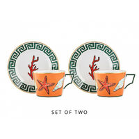 Il Viaggio Di Nettuno Tea Cups And Saucers Set Of 2, small